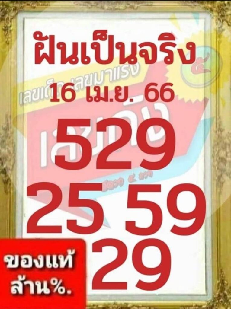 หวยฝันเป็นจริง